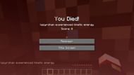 Kinetic energy (Image via Minecraft)
